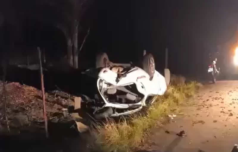 Jovem morre após acidente de carro na BR-418, em Posto da Mata