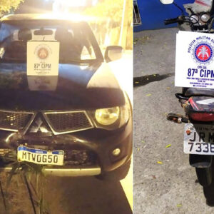 Polícia Militar intercepta carro roubado no ES