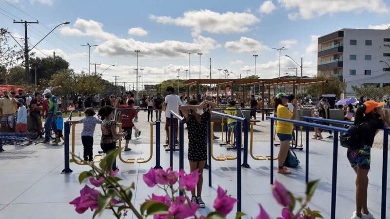 Prefeito Marcelo Belitardo entrega moderna Praça de Lazer à população de Teixeira de Freitas