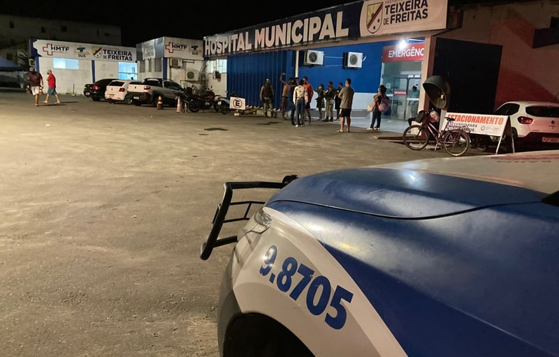 Violência continua: Homem baleado morre horas depois de ser socorrido ao Hospital Municipal de Teixeira de Freitas