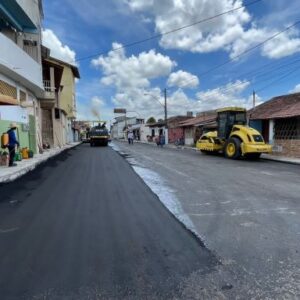 Começam as obras de asfaltamento das ruas centrais de Mucuri