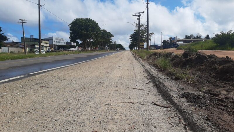 Mucuri: Começaram obras de requalificação da BR-101 no distrito de Itabatã