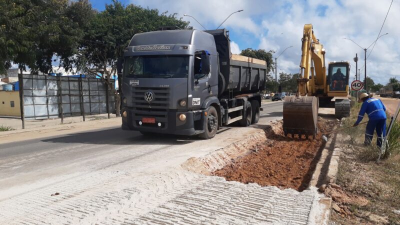 Mucuri: Começaram obras de requalificação da BR-101 no distrito de Itabatã