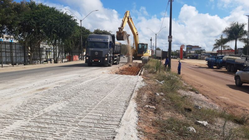 Mucuri: Começaram obras de requalificação da BR-101 no distrito de Itabatã