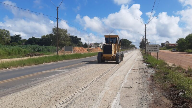 Mucuri: Começaram obras de requalificação da BR-101 no distrito de Itabatã