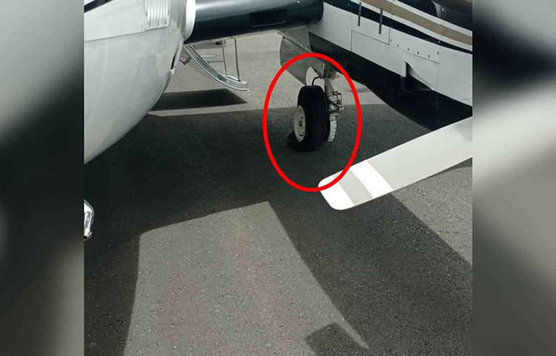 Avião da PM fura o pneu e fecha aeroporto mineiro por mais de 6 horas