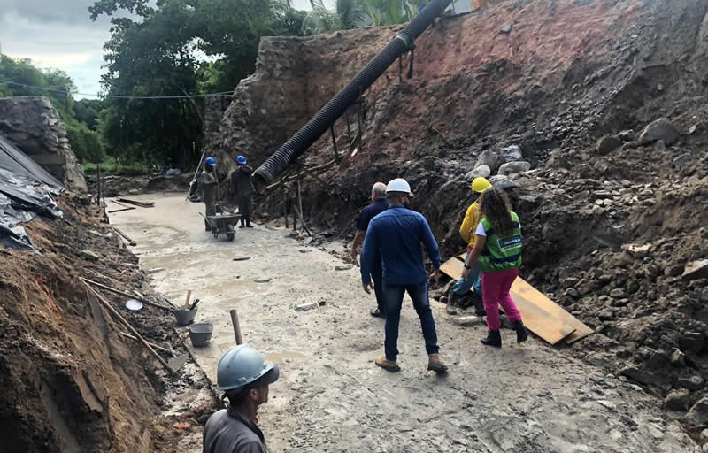 Eunápolis: Obra de recuperação segue em ritmo acelerado na Rua São Bartolomeu