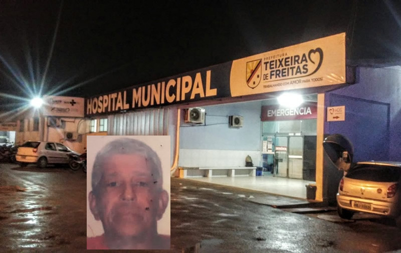 Idoso vítima de acidente de moto morre após 36 dias de internação no Hospital Municipal de Teixeira de Freitas
