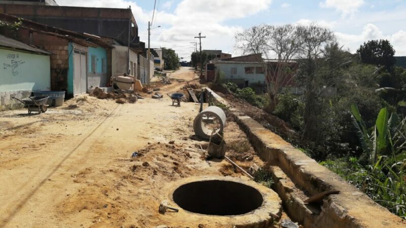 Iniciadas novas obras de pavimentação de ruas no bairro Novo Prado em Itamaraju