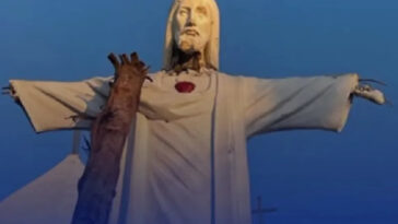 Cristo na cidade de Prado é alvo de vandalismo
