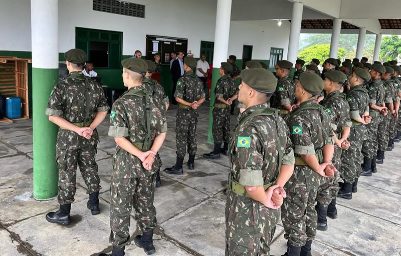 Tiro de Guerra de Itamaraju recebe visita técnica do chefe da 6ª Região Militar