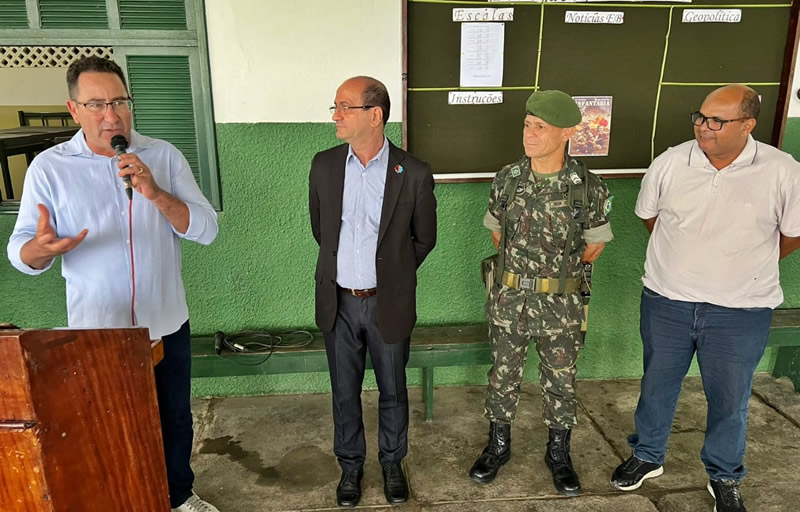 Tiro de Guerra de Itamaraju recebe visita técnica do chefe da 6ª Região Militar