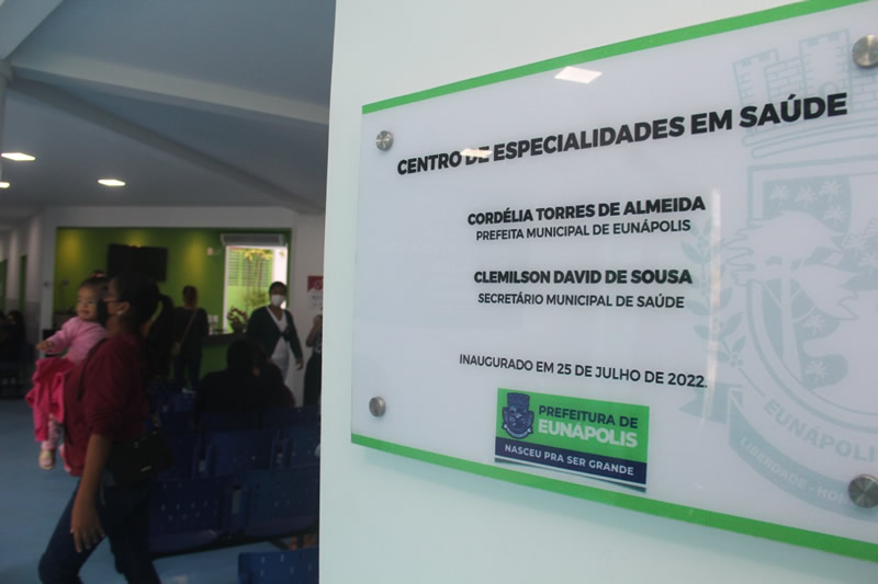 Eunápolis: Centro de Especialidades em Saúde realiza cerca de 3 mil atendimentos no primeiro mês de funcionamento