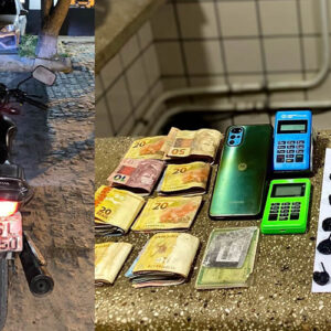 Suspeito é preso com cocaína, dinheiro e máquina de cartão de crédito em Teixeira de Freitas