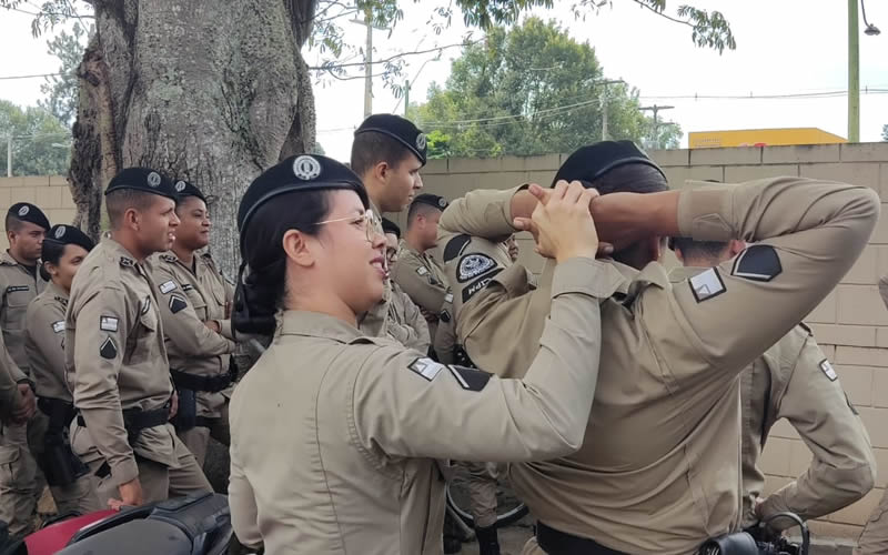 Novos policiais de Teixeira de Freitas passam por instrução