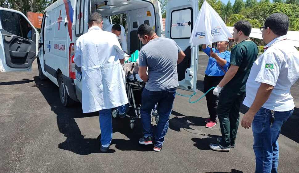 Paciente em estado grave é transferida em UTI Aérea em ação coordenada do município de Mucuri