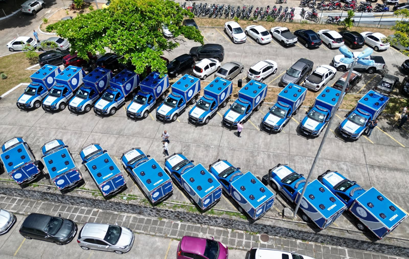 Estado entrega frota de 21 novos veículos para a Polícia Técnica; Eunápolis e Porto beneficiados