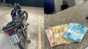 PM recupera moto com restrição de roubo em Teixeira de Freitas; suspeito é preso por tentativa de corrupção dos policiais