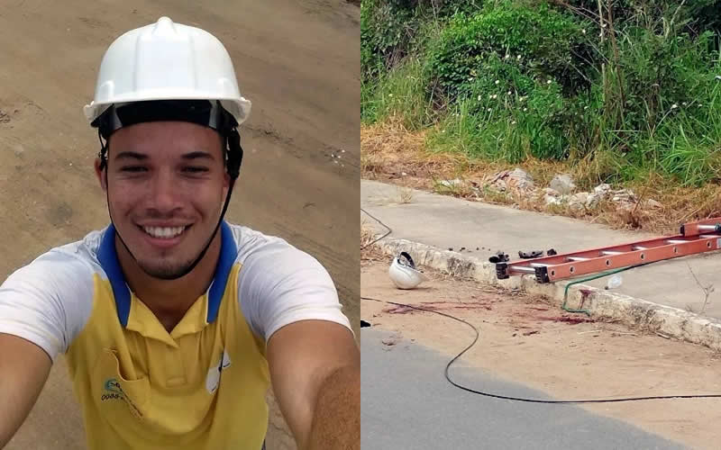 Técnico de internet morre após cair de escada durante serviço em Teixeira de Freitas
