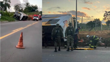 Identificados os 9 mortos do acidente com ônibus de turismo na BR-101 em Teixeira de Freitas