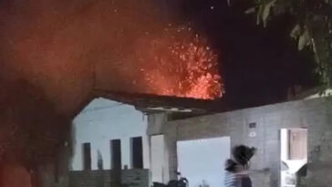 Celular explode e casa pega fogo em cidade baiana