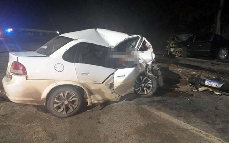 Itabatã: Um morto e quatro feridos após grave acidente automobilístico na BR-101