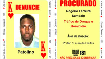 'Patolino', integrante do baralho do crime é morto