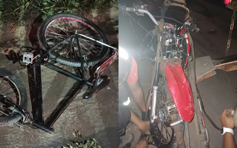 Ciclista morre após colisão com moto na BR-101, no perímetro urbano de Teixeira de Freitas