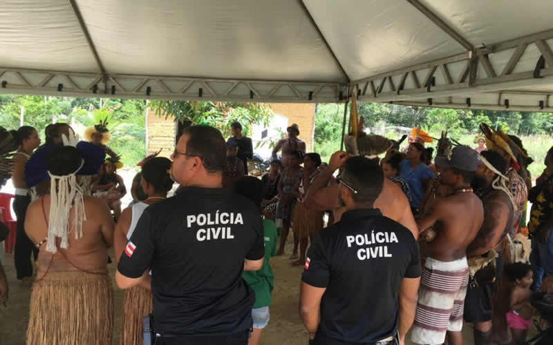 Polícia Civil acompanha ação de regularização fundiária em território indígena de Eunápolis 1 Polícia Civil acompanha ação de regularização fundiária em território indígena de Eunápolis