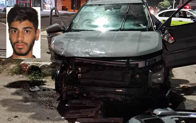 Cigano de 20 anos morre após acidente no centro de Teixeira de Freitas 1 Cigano de 20 anos morre após acidente no centro de Teixeira de Freitas