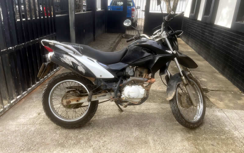 Polícia Militar recupera moto furtada em Teixeira de Freitas