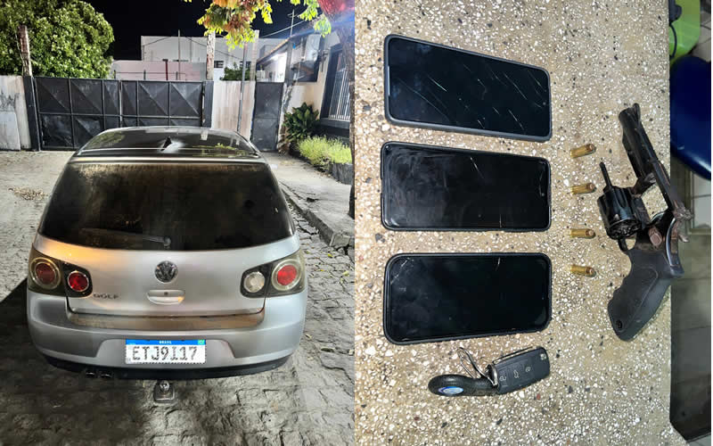 Dois homem são presos por porte de arma de fogo em Teixeira de Freitas 1 Dois homem são presos por porte de arma de fogo em Teixeira de Freitas