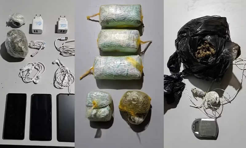 Presos são flagrados "pescando" drogas e celulares em presídio de Salvador 1 Presos são flagrados "pescando" drogas e celulares em presídio de Salvador