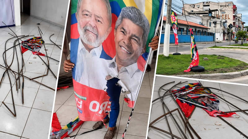 PT aciona Justiça Eleitoral após destruição e furto de propaganda eleitoral em Teixeira de Freitas 1 PT aciona Justiça Eleitoral após destruição e furto de propaganda eleitoral em Teixeira de Freitas