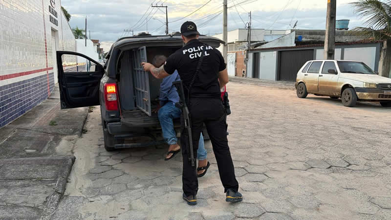 Polícia Civil prende em Nova Viçosa homem procurado pela Justiça do Espírito Santo