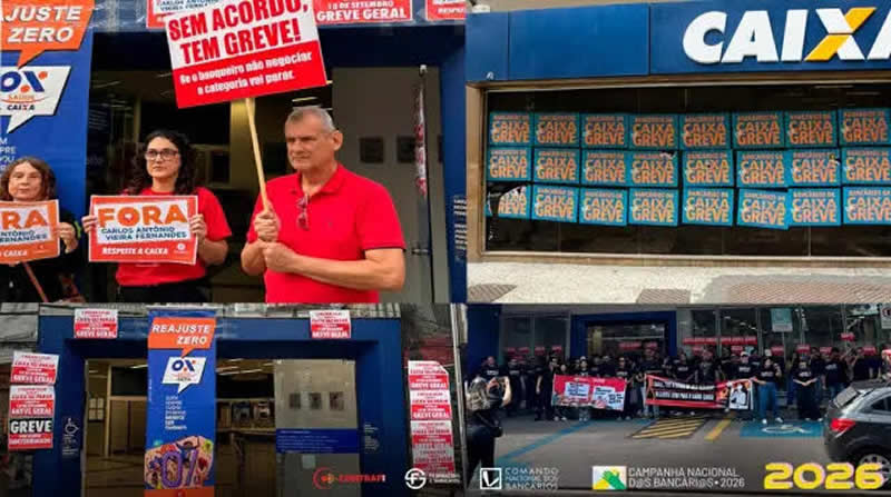 Sindicato cumpre decisão do TST e parte dos bancários da Caixa está em atividade no extremo sul