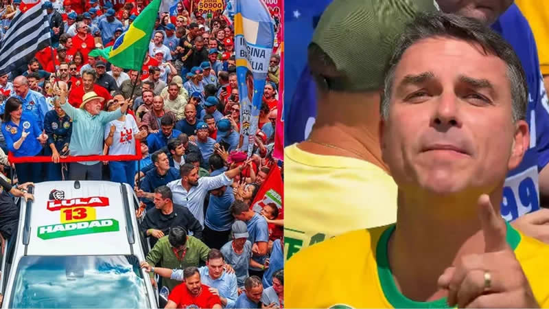 Lula e Flávio Bolsonaro encerram campanha com atos em São Paulo 1 Lula e Flávio Bolsonaro encerram campanha com atos em São Paulo